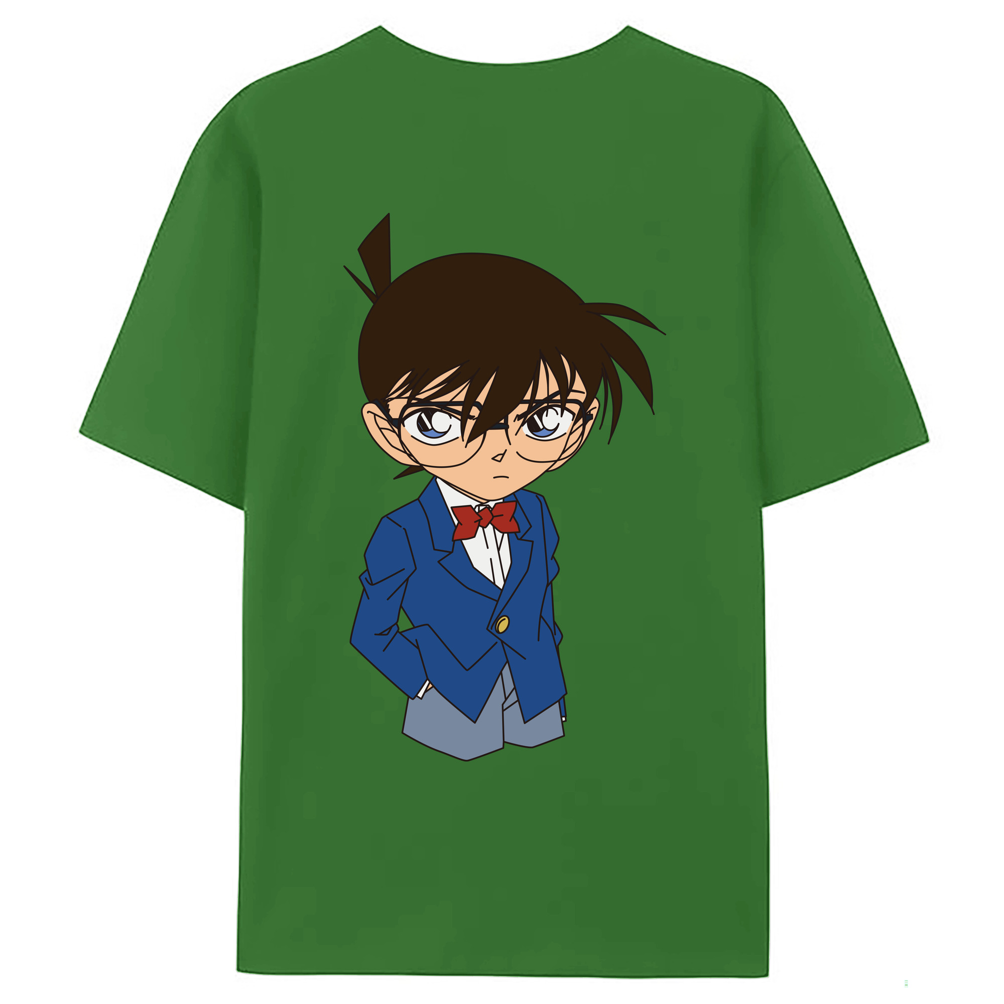 （画像用） 名探偵コナン 江戸川 コナン Detective Conan Conan Edogawa レディース半袖Tシャツ(バックプリント)